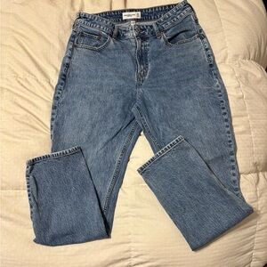 Abercrombie & Fitch Blue Straight Leg Jeans